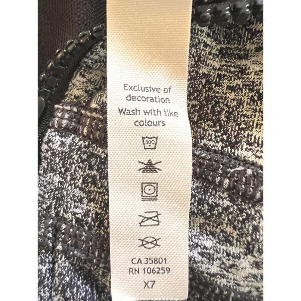 Lululemon Define Jacket Space Dye Black White Full Zip Yoga Athletic Size 10 - Picture 6 of 9